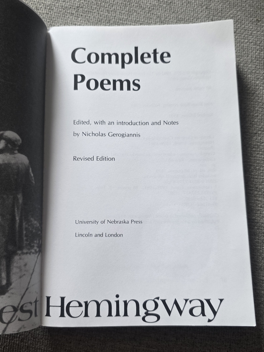 Complete Poems by Ernest Hemingway Home And Museum Paperback - Picture 2 of 7